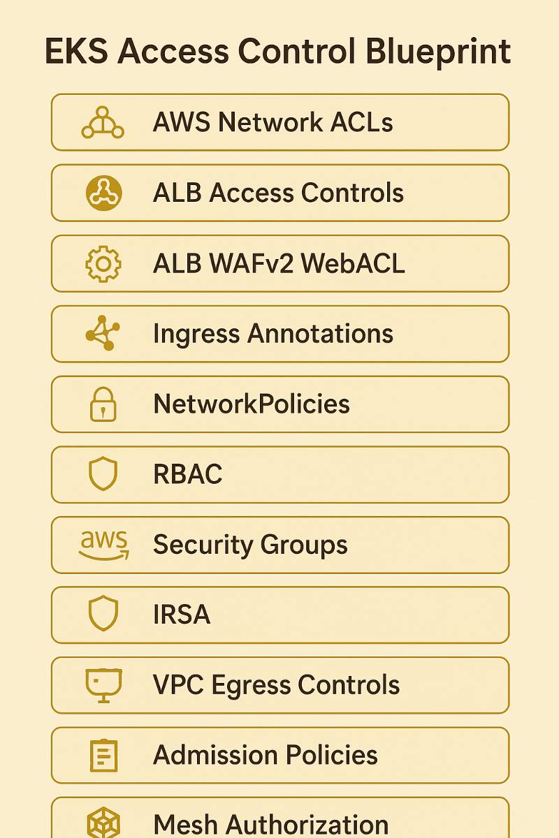 Kubernetes Security: EKS Access Control Blueprint: A Complete 13-Layer ACL Framework for Kubernetes Security