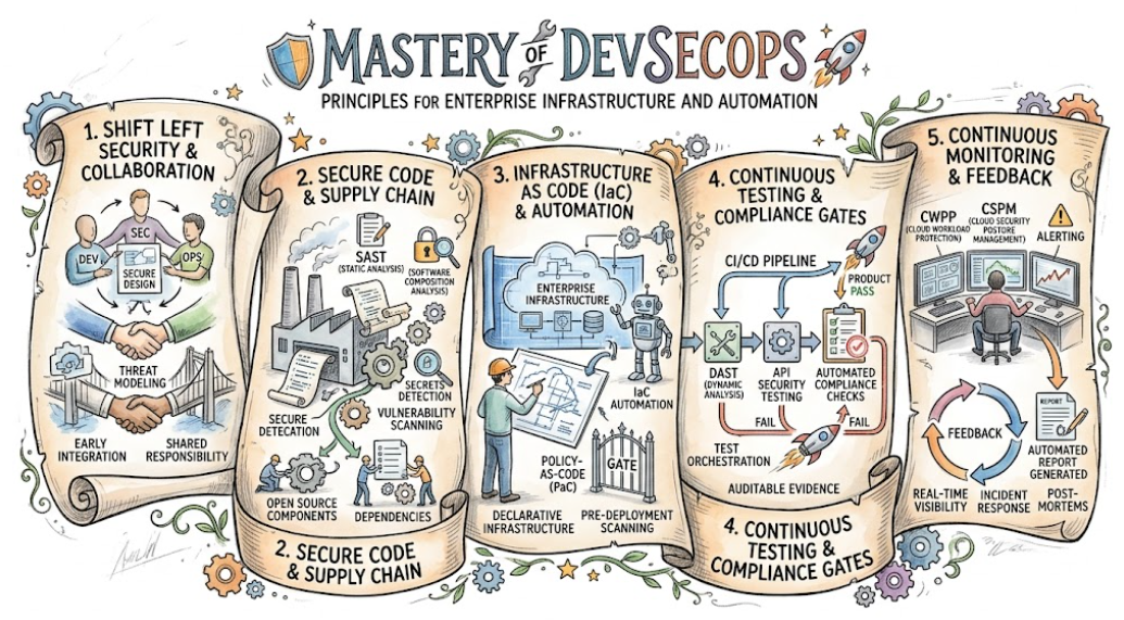 Mastery of DevSecOps Principles for Enterprise Infrastructure and Automation