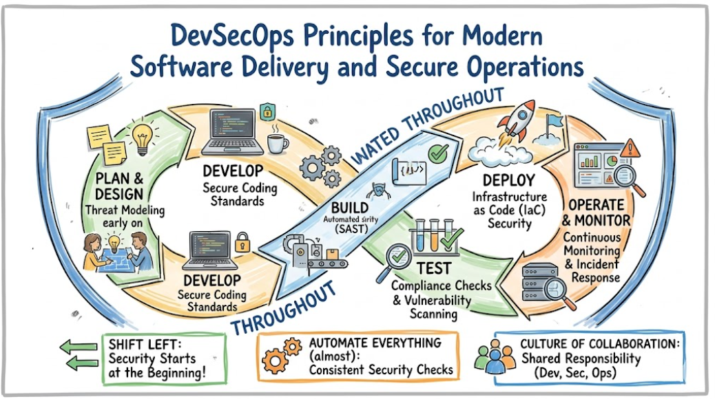 DevSecOps Principles for Modern Software Delivery and Secure Operations